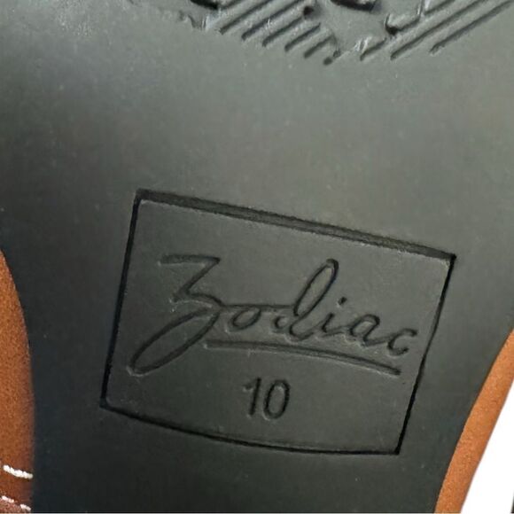 Zodiac Brown/Plaster Western Tall Boots NEW Size 10 - Picture 13 of 13